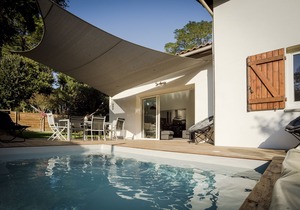 Modern comfortable villa with heated pool in 7 minutes from the beaches and 4 golf in Soorts-Hossegor