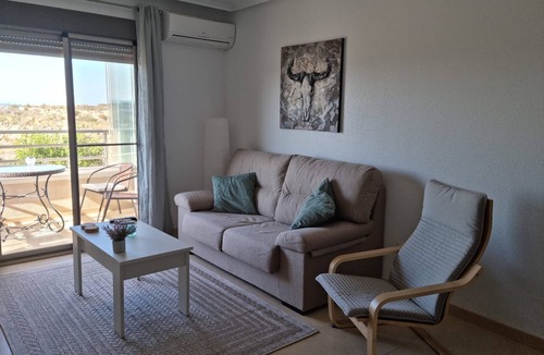 San Miguel de Salinas Apartment | Apartment 'Carpediem in Spanje' with Lake View, Shared Pool and Wi-Fi