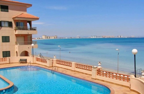 San Javier Apartment | Beachfront 3BR Condo w Pool Views Sleeps 10