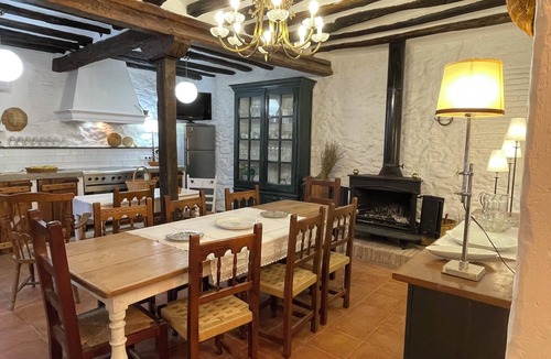 Santa Engracia del Jubera House | Casa La Sendera Rural Accommodation with fireplace and garden with barbecue.