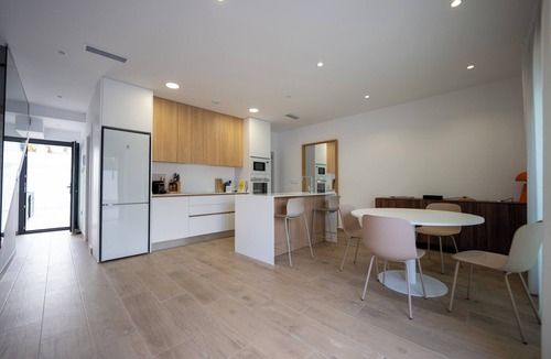 Santiago de la Ribera House | House with large swimming pool 1 minute 30 walk from the beach