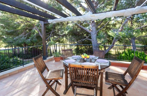 Bonmont Terres Noves Apartment | Lovely apartment for 6 guests with A/C, pool, TV, terrace and panoramic view
