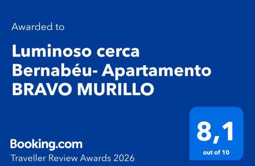 Bellas Vistas Apartment | Luminoso cerca Bernabéu- Apartamento BRAVO MURILLO