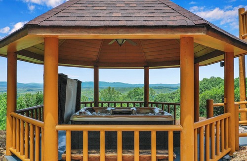 Blue Ridge Cabin | Luxurious, Secluded Cabin, with Gazebo Covered Hot-tub + Amazing View