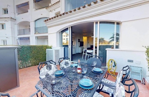 Sucina Apartment | Modern 2 Bed 2 Bath Apartment, AC, Pool Views