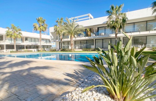 Mar de Cristal Apartment | Modern Ground Floor Apartment in Islas Menores with Community Pool and Garden
