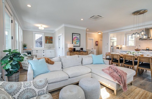Seabrook House | Ocean-View Home- Chefs Kitchen, Private Hot Tub, Dog Friendly, Double Patio