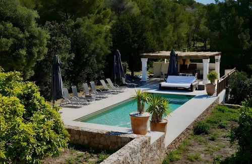 Sant Josep de sa Talaia Villa | Villa 'Cas Berris' with Sea View, Wi-Fi and Air Conditioning