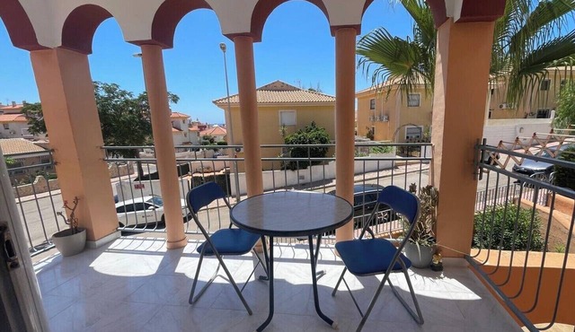 Bright apartment with a spacious terrace near the ocean.