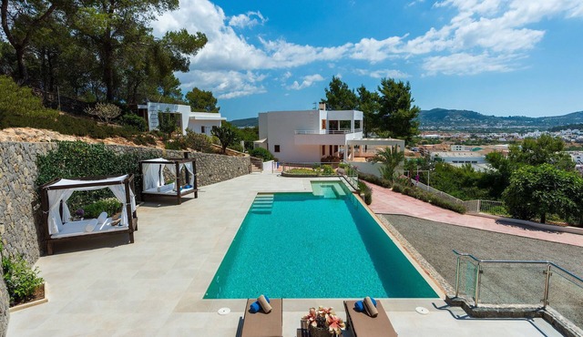 Can Malvinas with Views to Ibiza Town, Port and Island of Formentera