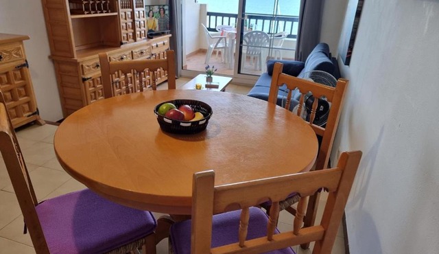 Encantador apartamento de 1 dormitorio con gran terraza y piscina común, a 50m de la playa - HISP-236-125