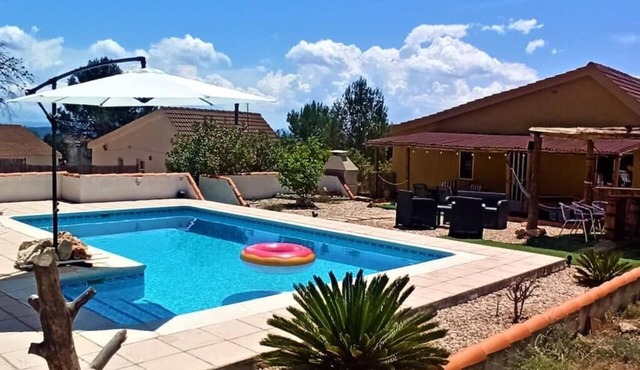 La Casa du Voyage, a house with swimming pool nestled high in the mountains.