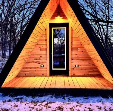 Gorgeous A-Frame with Panoramic Views, Nestled Atop White Oak Ridge, Wisconsin in Saint Croix Falls