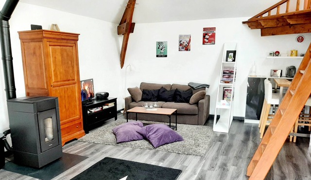 Independent cottage with swimming pool in Buchelay
