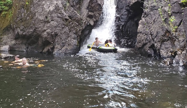Private Waterfall Oasis: Secluded Creekside Camping at Putnam Creek in Crown Point