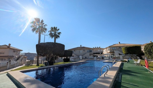 R-66-B Apartment with Private Terrace and Pool 900 m from the Beach