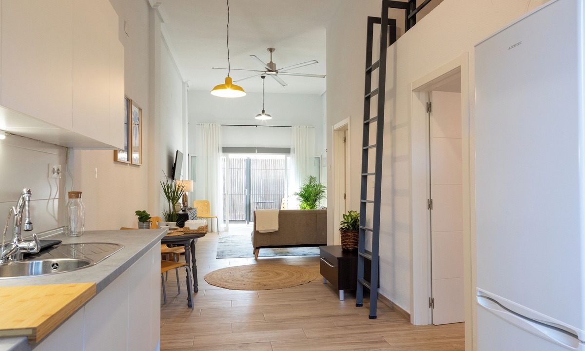 Algoros Apartment | Oasis Urbano Elche - Terrace and Palm Grove Views