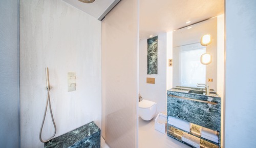 Luxe Room with Terrace and 1 Queen Bed- Entrance to Pacha Club Included