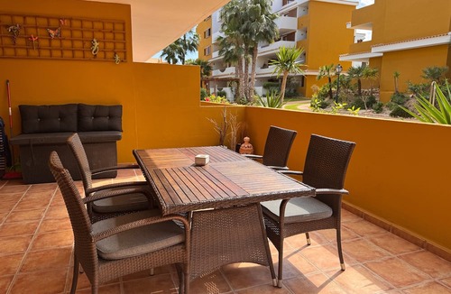 Punta Prima Apartment | "Spacious ground floor apartment" with Shared Pool, Terrace & Wi-Fi