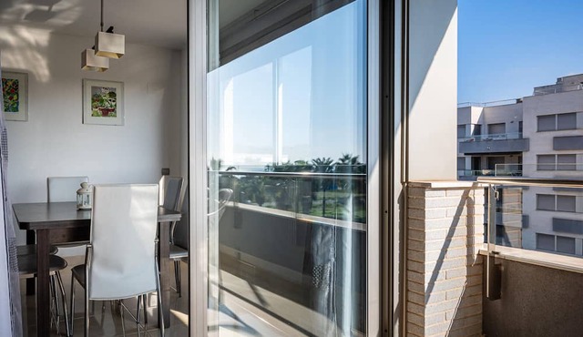 2-Bedroom Apartment with Pool and Parking 250m from the Beach
