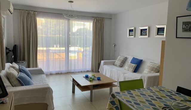 Javea, Cala Blanca,nBeautifully furnished, modern ground floor aptm by the pool.